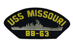 USS MISSOURI BB-63 PATCH - HATNPATCH