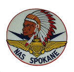 NAVAL AIR STATION SPOKANE ROUND FLIGHT JACKET PATCH - COLOR - Veteran Owned Business - HATNPATCH