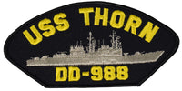 USS THORN DD-988 SHIP PATCH - GREAT COLOR - Veteran Owned Business - HATNPATCH