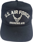 U.S. AIR FORCE ANDREWS AFB HAT - BLACK - Veteran Owned Business. - HATNPATCH