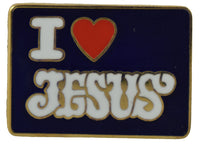 I LOVE JESUS PIN - HATNPATCH
