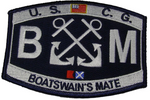 USCG COAST GUARD BOATSWAIN'S MATE BM RATING MOS PATCH VETERAN CROSSED ANCHORS - HATNPATCH