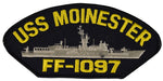 USS MOINESTER FF-1097 SHIP PATCH - GREAT COLOR - Veteran Owned Business - HATNPATCH