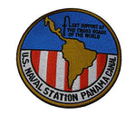 U.S. NAVAL STATION PANAMA CANAL ROUND CRUISE JACKET PATCH - COLOR - Veteran Owned Business - HATNPATCH