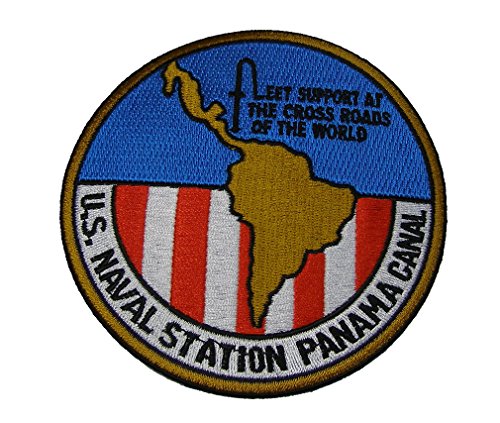 U.S. NAVAL STATION PANAMA CANAL ROUND CRUISE JACKET PATCH - COLOR - Veteran Owned Business - HATNPATCH