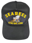 Seabees Guantanamo Bay, Cuba HAT - Black - Veteran Owned Business - HATNPATCH