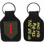 US ARMY 1ST ID FIRST INFANTRY DIVISION THE BIG RED ONE 1 KEY CHAIN VETERAN - HATNPATCH
