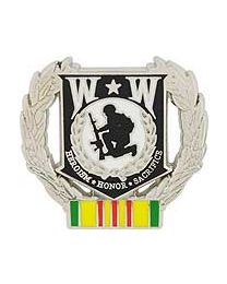 Wounded Warrior Vietnam Pin - HATNPATCH