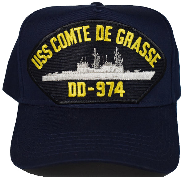 USS COMTE DE GRASSE DD-974 HAT - HATNPATCH