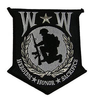 LARGE WW WOUNDED WARRIOR PATCH HEROISM HONOR SACRIFICE WIA DISABLED VETERAN - HATNPATCH