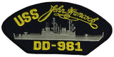 USS JOHN HANCOCK DD-981 PATCH - HATNPATCH