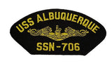 USS ALBUQUERQUE SSN-706 Gold Dolphin PATCH - HATNPATCH
