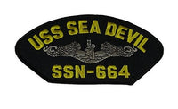 USS SEA DEVIL SSN-664 Silver Dolphin PATCH - HATNPATCH
