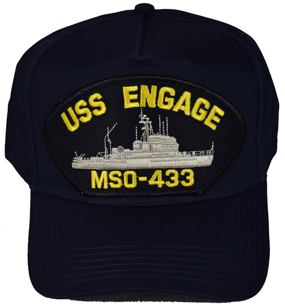 USS ENGAGE MSO-433 HAT - HATNPATCH