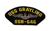 USS GRAYLING SSN-646 Silver Dolphin PATCH - HATNPATCH