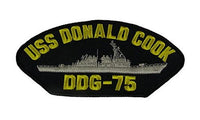 USS DONALD COOK DDG-75 PATCH - HATNPATCH