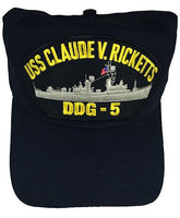 USS CLAUDE V. RICKETTS DDG-5 HAT - HATNPATCH