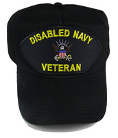 Disabled Navy Veteran Hat with the Seal of the U.S. Navy cap - HATNPATCH