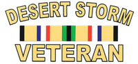 DESERT STORM VETERAN RIBBON DECAL - HATNPATCH