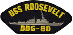 USS ROOSEVELT DDG-80 SHIP PATCH - GREAT COLOR - Veteran Owned Business - HATNPATCH