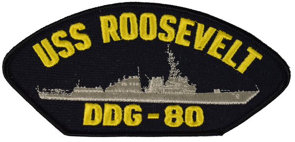 USS ROOSEVELT DDG-80 SHIP PATCH - GREAT COLOR - Veteran Owned Business - HATNPATCH