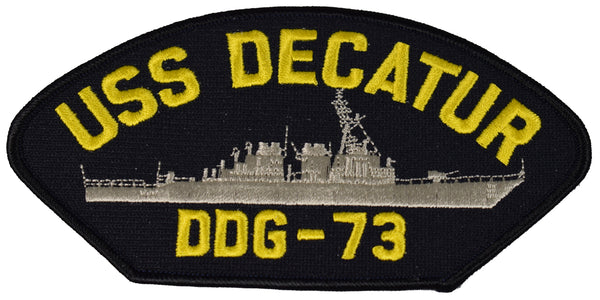 USS DECATUR DDG-73 SHIP PATCH - GREAT COLOR - Veteran Owned Business - HATNPATCH