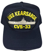 USS KEARSARGE CVS-33 SHIP HAT - NAVY BLUE - Veteran Owned Business - HATNPATCH