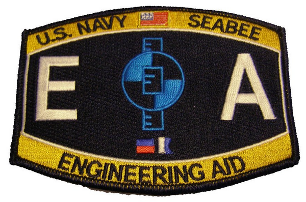 U.S. NAVY SEABEE ENGINEERING AID EA PATCH - HATNPATCH