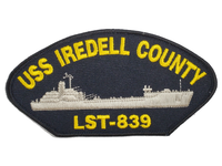 USS IREDELL County LST-839 Ship Patch - Great Color - Veteran Owned Business - HATNPATCH