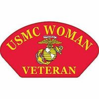 USMC WOMAN VETERAN with EAGLE GLOBE and ANCHOR PATCH - HATNPATCH