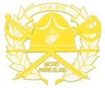 2nd Recruit BN Parris Island Decal - HATNPATCH
