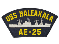 USS Haleakala AE-25 Ship Patch - Great Color - Veteran Owned Business - HATNPATCH