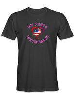 My Peeps Love Veterans - Men's Black 100% Cotton T-Shirt - HATNPATCH
