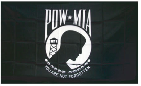 Nylon POW/MIA Flag 3 X 5 - HATNPATCH