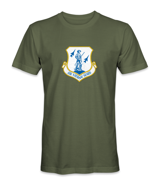 Air National Guard White Shield T-Shirt - HATNPATCH