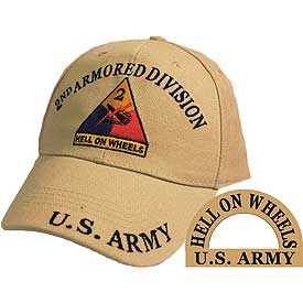 2ND ARMORED DIVISION TAN HAT - HATNPATCH
