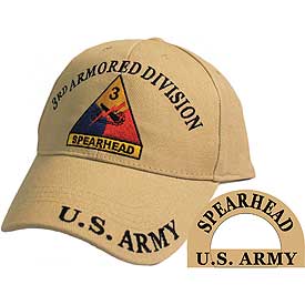 3RD ARMORED DIVISION TAN HAT - HATNPATCH