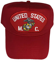 UNITED STATES M. C Red/Golf Hat w/Snap Back - CLEARANCE - HATNPATCH