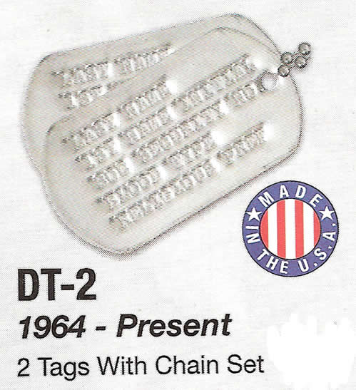 Genuine Military Dog Tags 1964 - Present - HATNPATCH