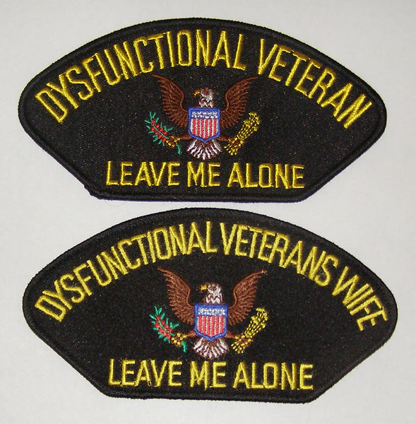 Dysfunctional Veteran His and Hers Patch Set - Black - HATNPATCH
