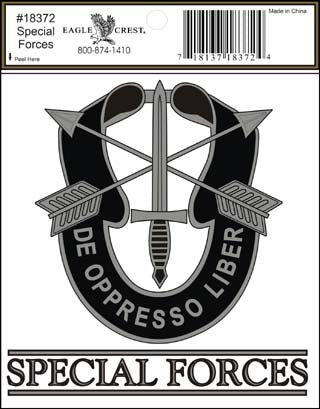 SPECIAL FORCES  DECAL - HATNPATCH