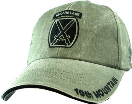 10TH MOUNTAIN DIVISION (ODGREEN) HAT - HATNPATCH