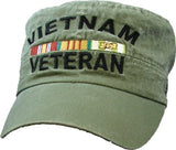 VIETNAM VETERAN (OD) FLAT HAT - HATNPATCH