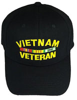 VIETNAM VETERAN Direct Embroidered STRETCH FIT Hat - HATNPATCH
