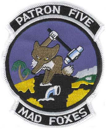 VP-5 MAD FOXES PATRON FIVE PATCH - HATNPATCH