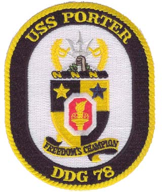 USS PORTER DDG-78 PATCH - HATNPATCH