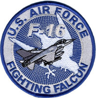 U.S. AIR FORCE FIGHTING FALCON F-16 PATCH - HATNPATCH