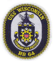 USS WISCONSIN (BB-64) LARGER PATCH - HATNPATCH
