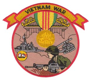 VIETNAM WAR ROUND PATCH - HATNPATCH