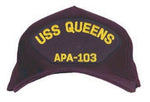 USS QUEENS APA-103 (LETTERS ONLY) HAT - HATNPATCH